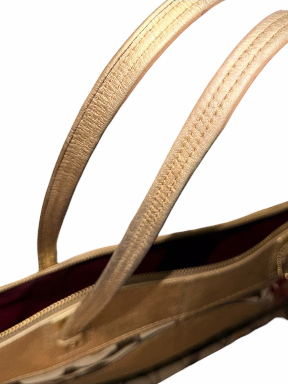 Coach Laura "Secret Admirer" Signature Canvas Tote Bag (Style Number: F18870) - Picture 8 of 9